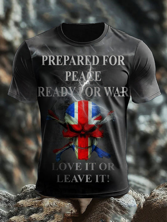 Men's British Printed short sleeves t-shirt