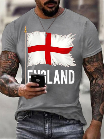Men's England Graphic Casual Tee