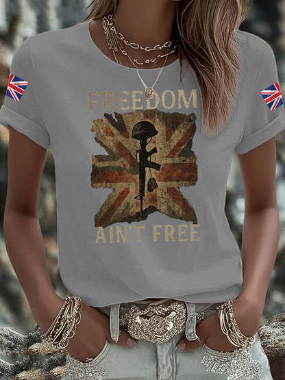 Women's British Veteran Iron On Short Sleeve T-Shirt
