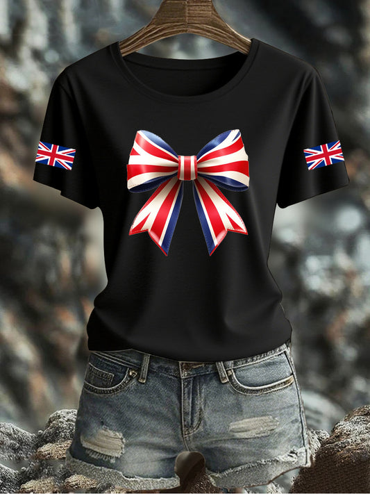 Women's UK Flag Printed T-shirt