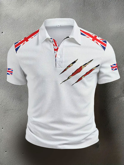 Men's UK Flag Casual Tops