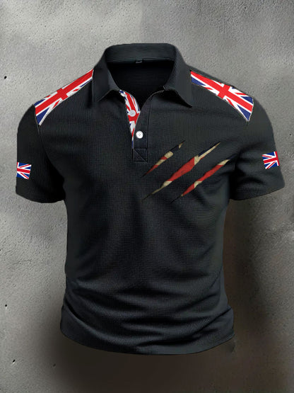Men's UK Flag Casual Tops