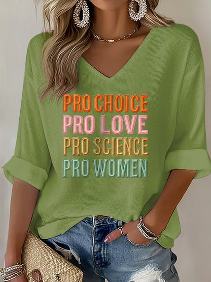 Women's Pro Choice Print Waffle T-shirt