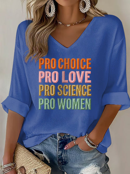 Women's Pro Choice Print Waffle T-shirt