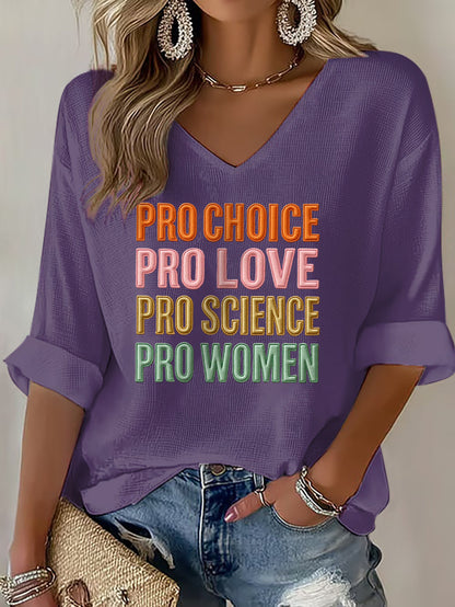 Women's Pro Choice Print Waffle T-shirt
