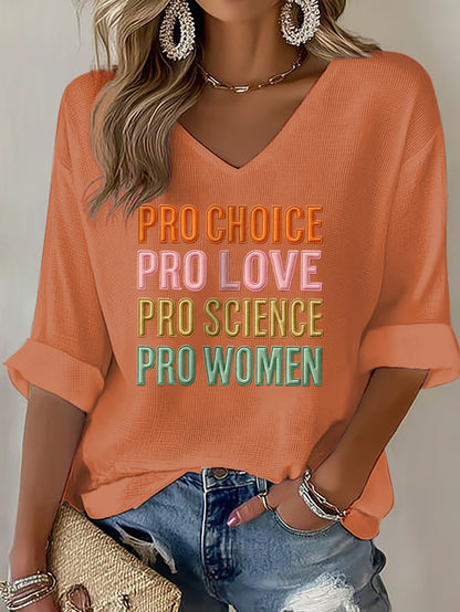 Women's Pro Choice Print Waffle T-shirt