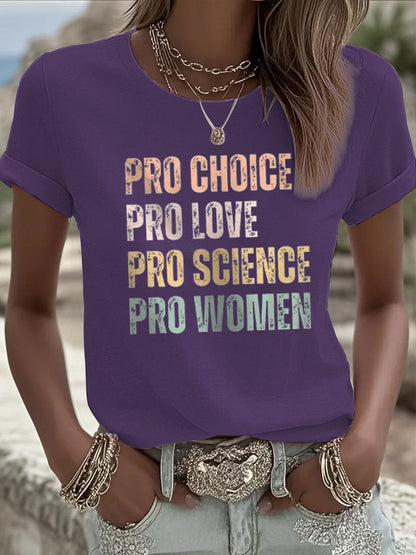 Women's Pro Choice short-sleeved T-shirt
