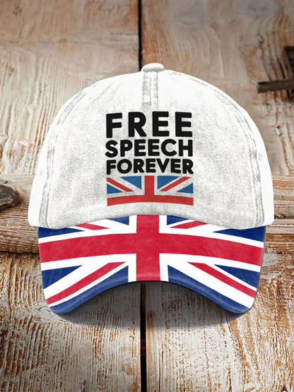 Unisex Free Speech Forever UK Hat