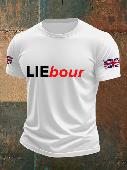 Men's UK Flag Funny Printed Casual Tops