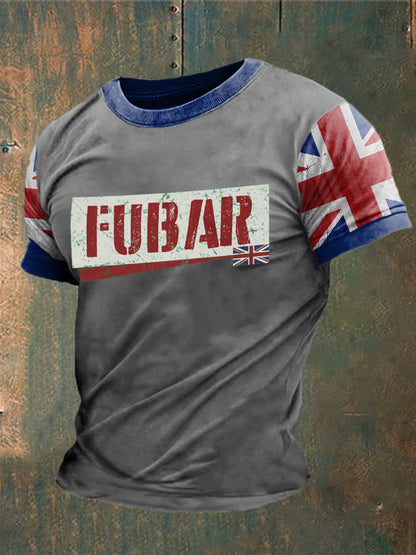 Men's British Fubar Printed T-shirt