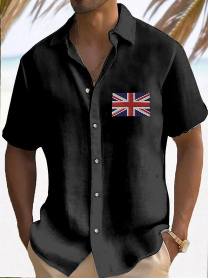 Men's Union Jack Print Casual Shirt