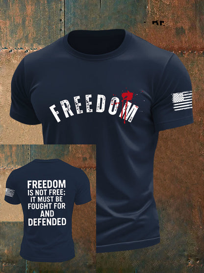 Men's Freedom Is Not Free R.I.P Charlie Kirk Short Sleeve T-shirt