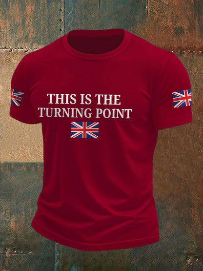 Men's Turning Point UK Flag Printed T-shirt