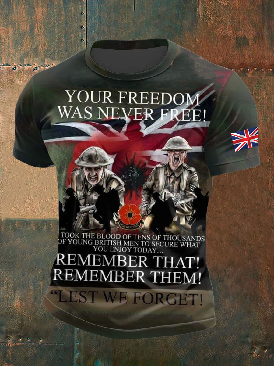 Men's British Veteran short sleeves t-shirt