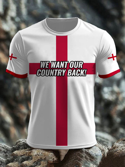 Men's We Want Our Country Back Short Sleeves T-shirt