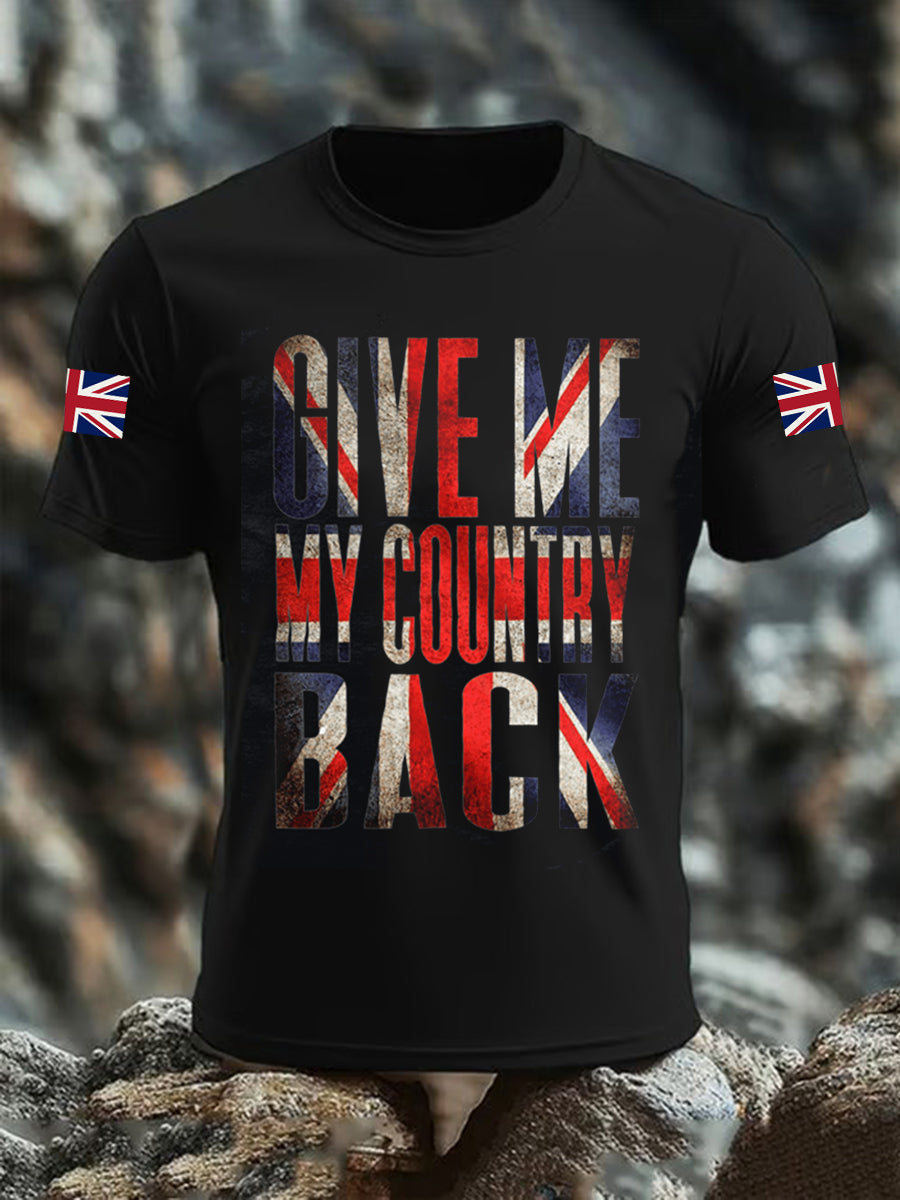Men's Give Me My Country Back Short-sleeved T-shirt