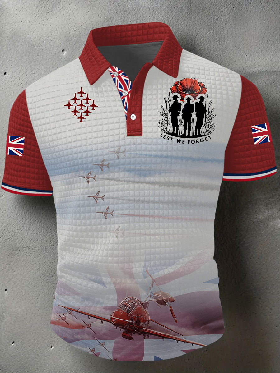 Men's Remembrance Day Lest We Forget Short Sleeve Shirt