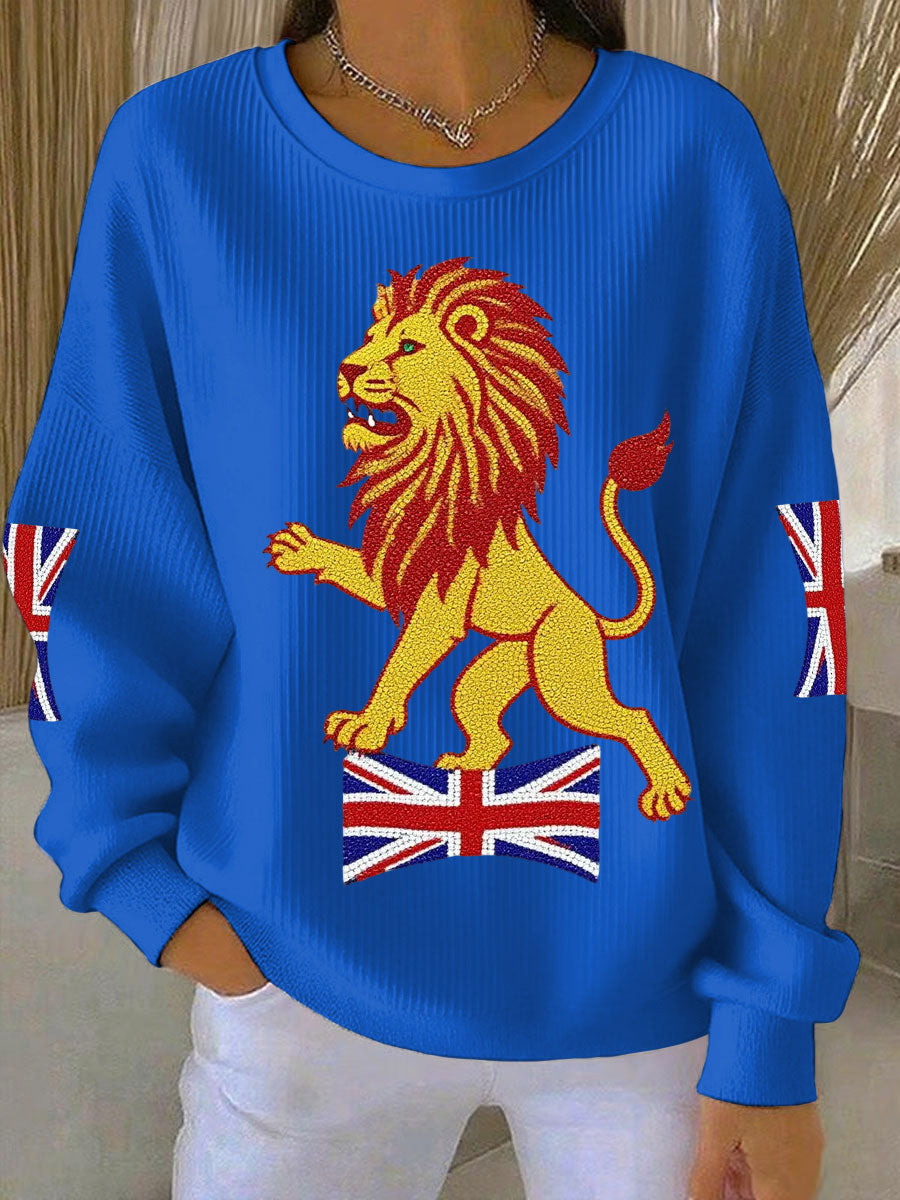 Women's British imitation diamond hot-drilling Printed  Printed Tops