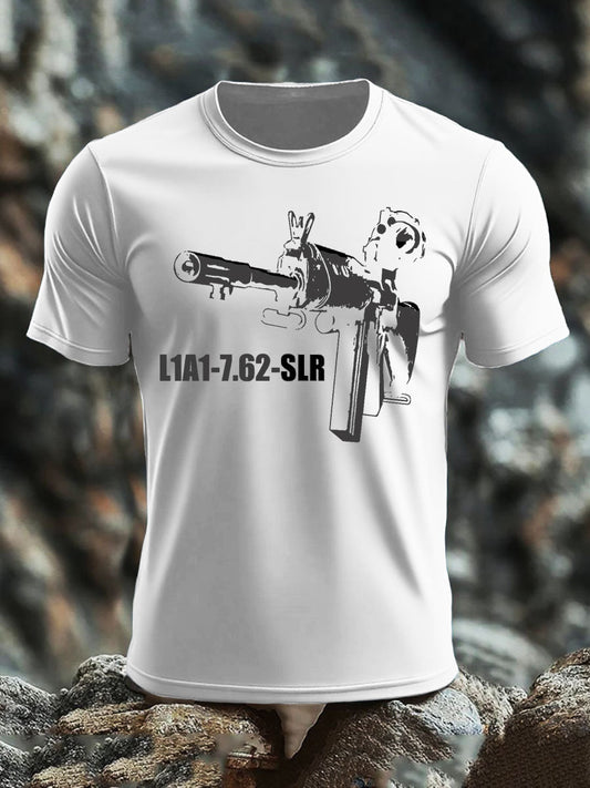 Men's British Veteran imitation cotton short-sleeved T-shirt