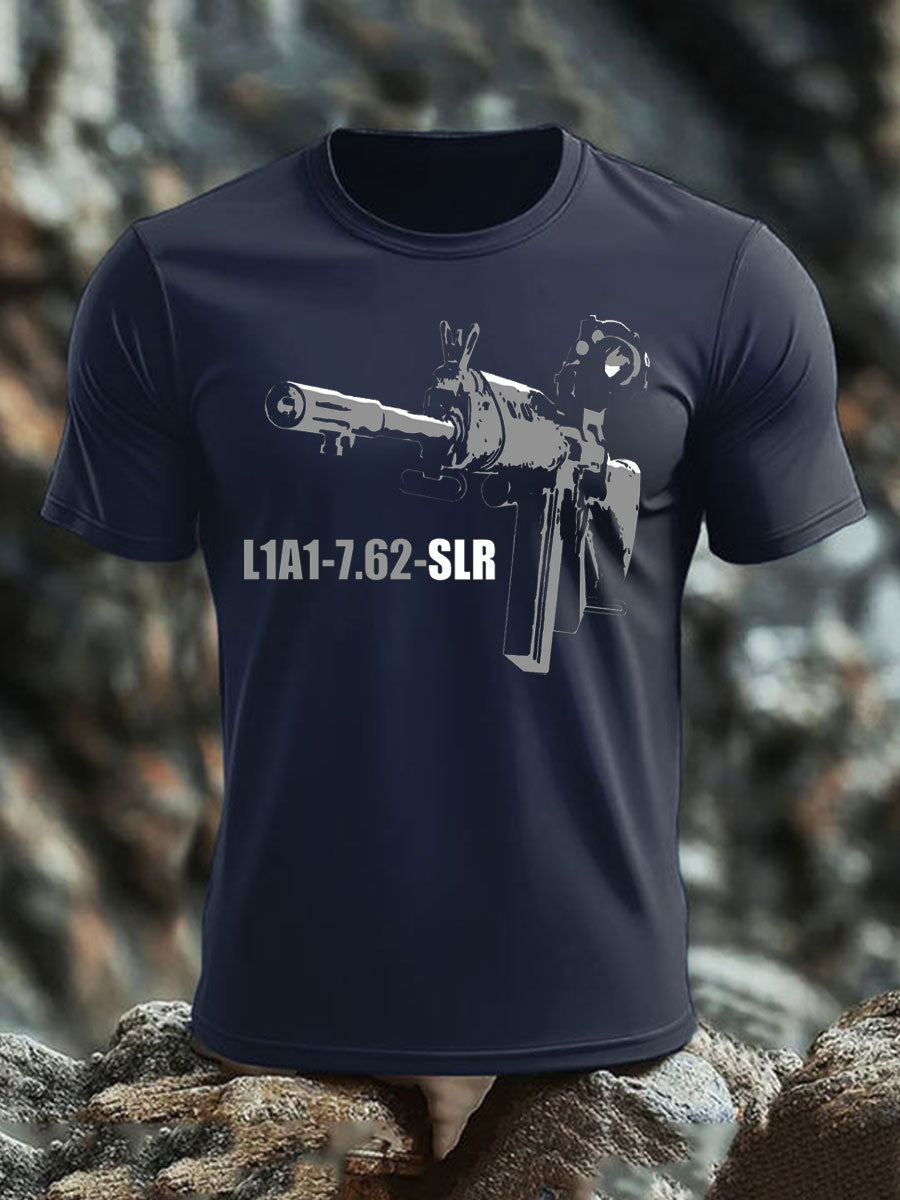 Men's British Veteran imitation cotton short-sleeved T-shirt