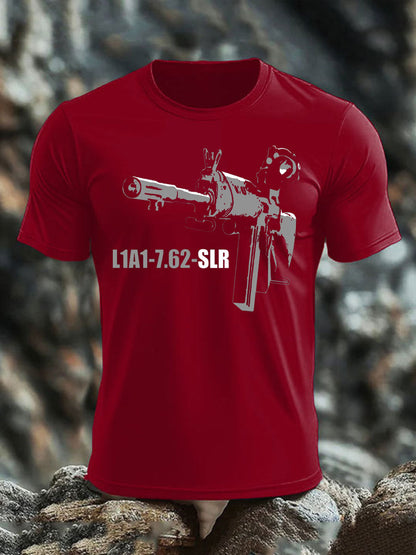 Men's British Veteran imitation cotton short-sleeved T-shirt