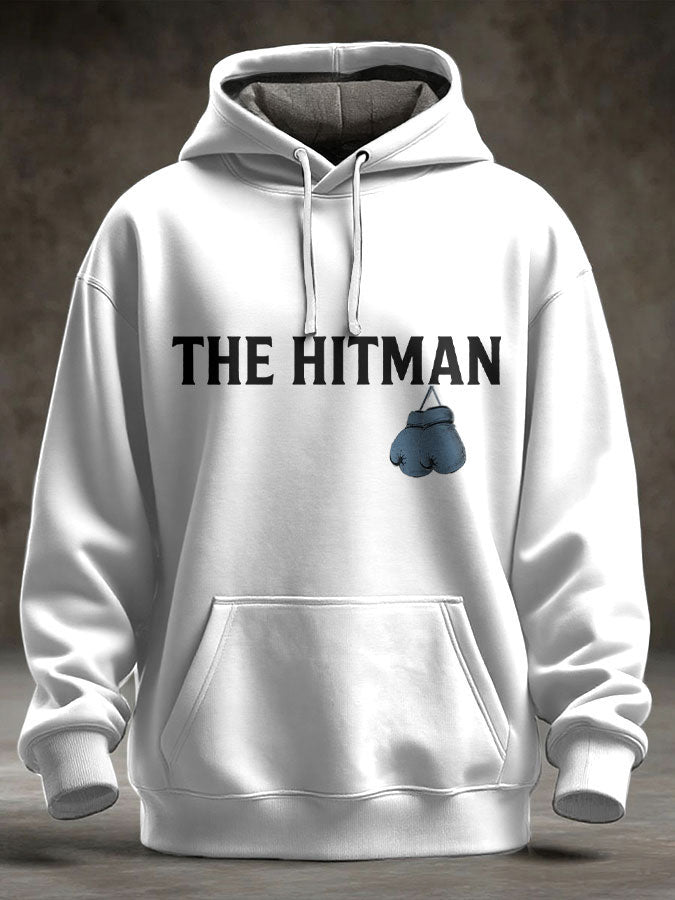 Men's Hitman Boxing Lover Printed Hoodie