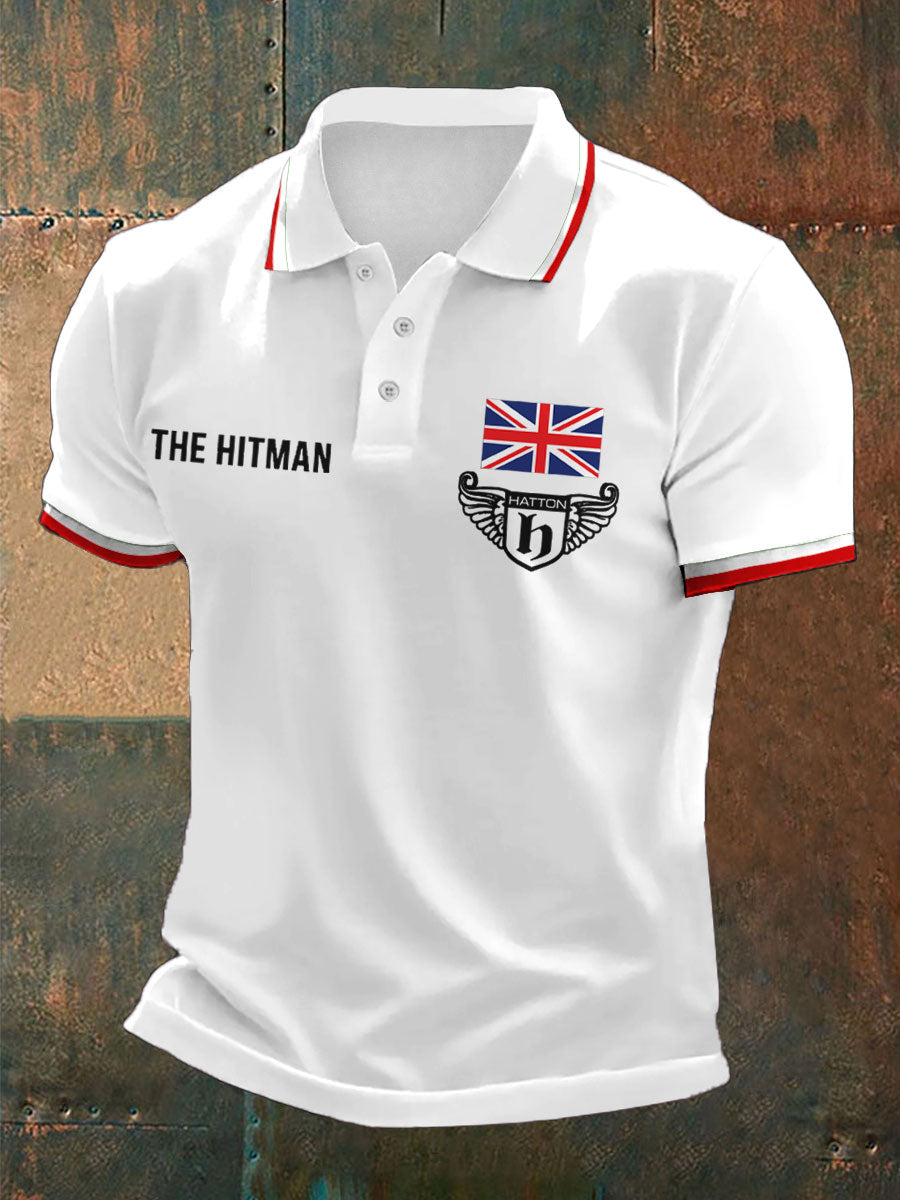 Men's Hitman Boxing Lover Printed Casual Tops