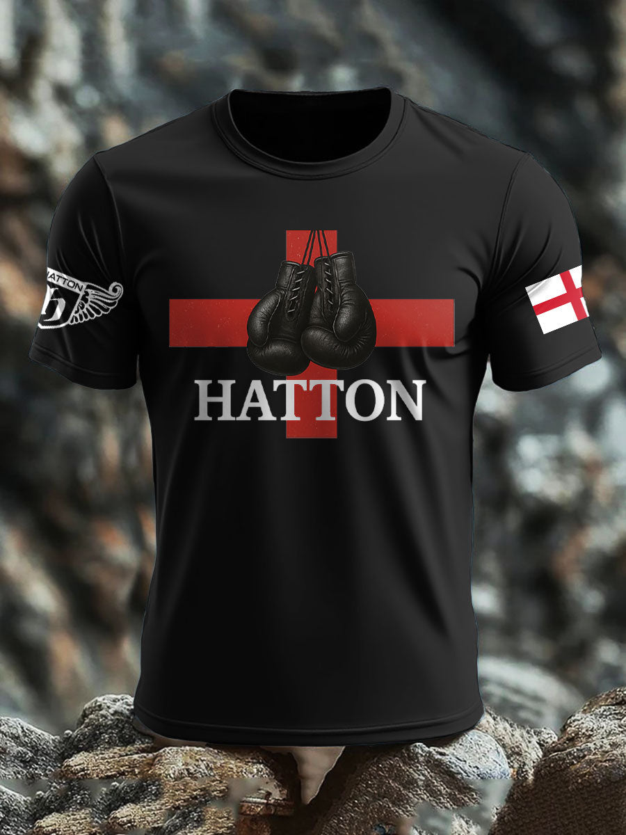 Men's Boxing Lover Rip Hitman Legend Printed T-Shirt