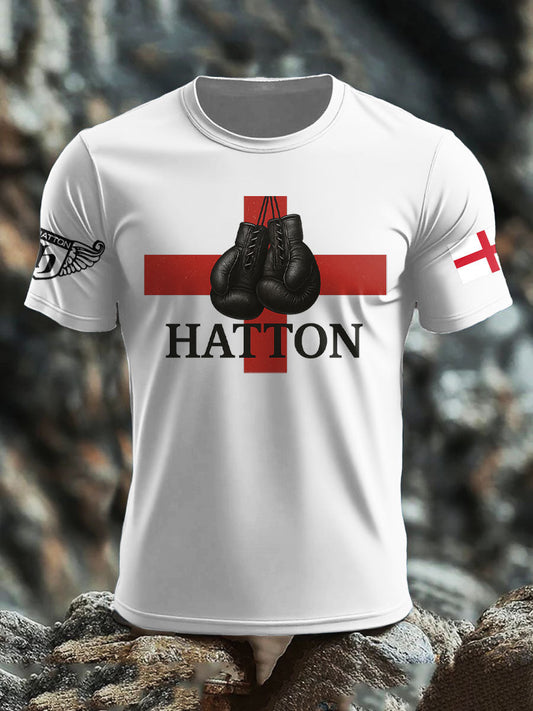 Men's Boxing Lover Rip Hitman Legend Printed T-Shirt