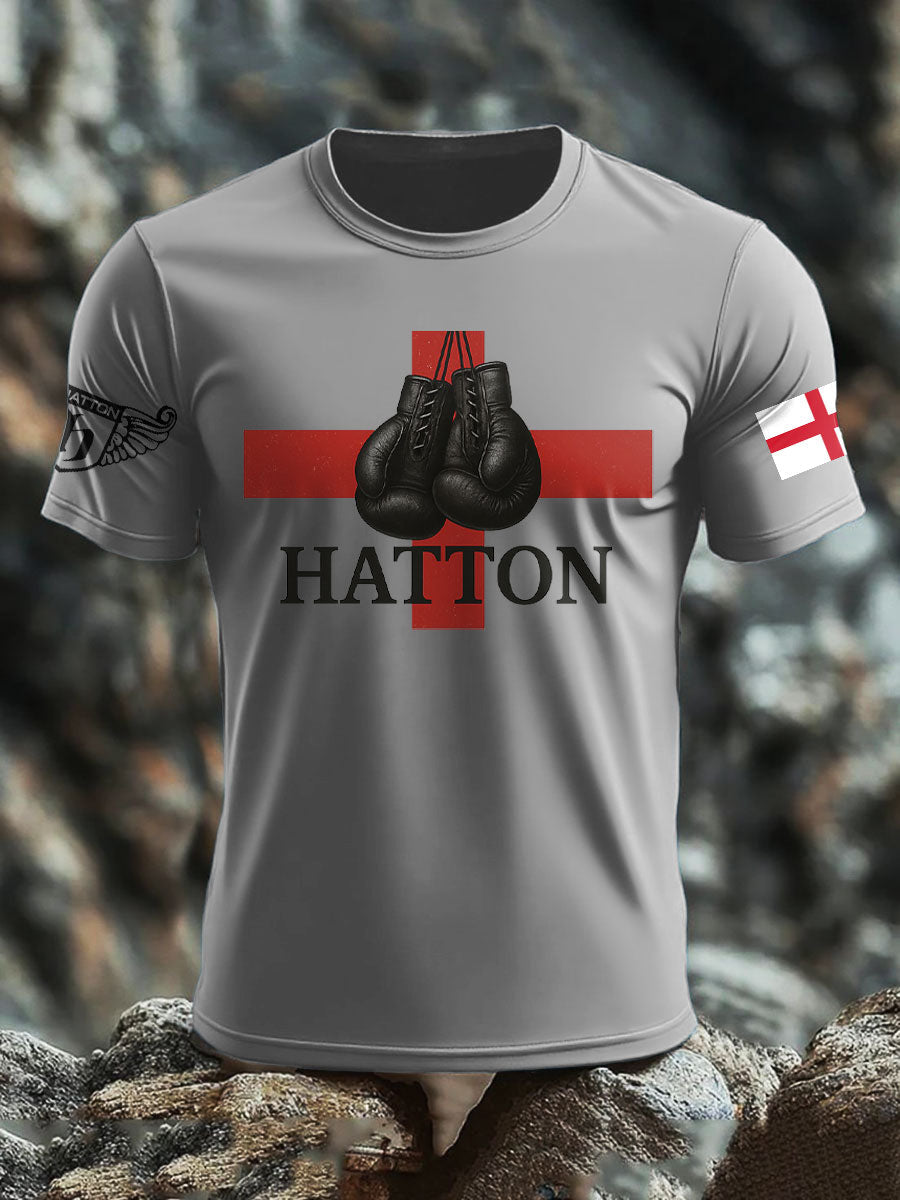 Men's Boxing Lover Rip Hitman Legend Printed T-Shirt