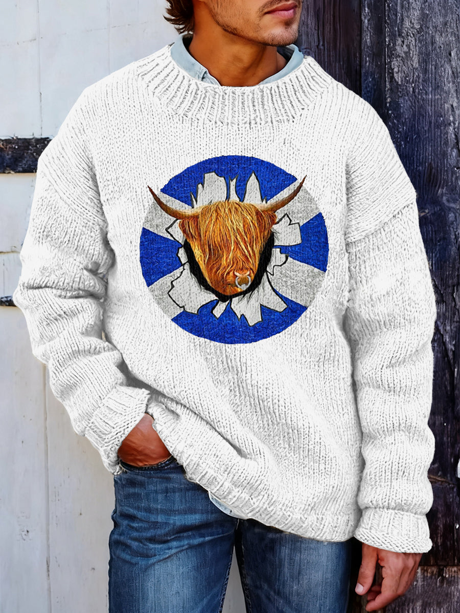 Men's Scotland Highland Cow Sweater