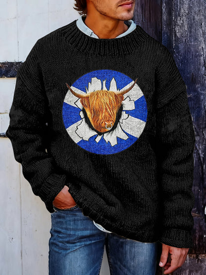 Men's Scotland Highland Cow Sweater