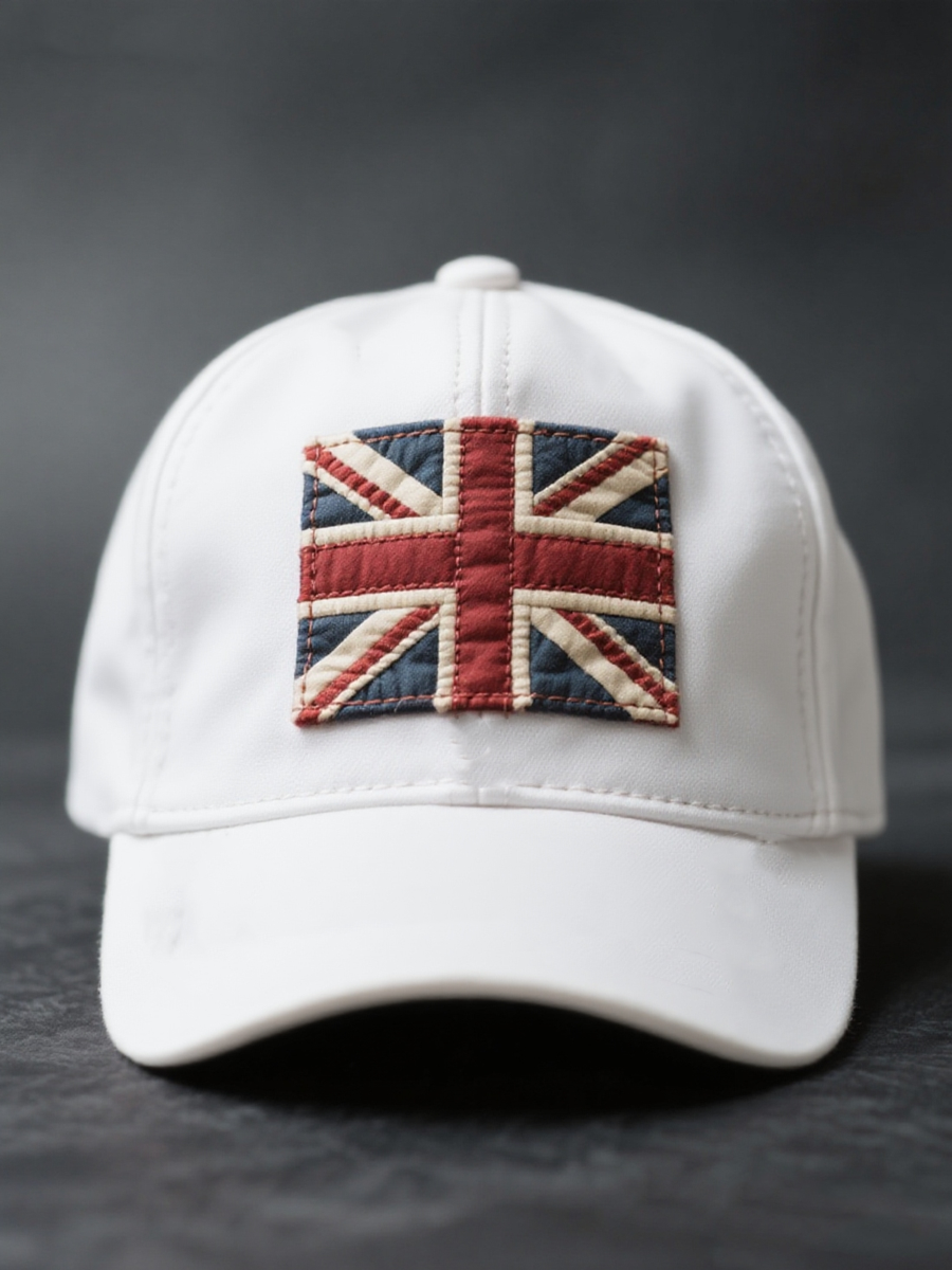 Unisex british flag patchwork Print Hat