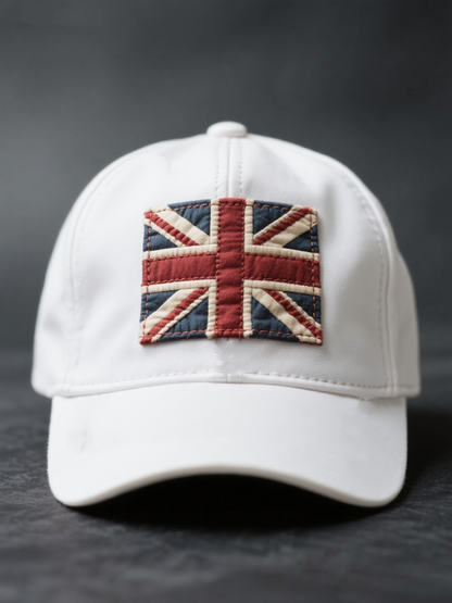 Unisex british flag patchwork Print Hat