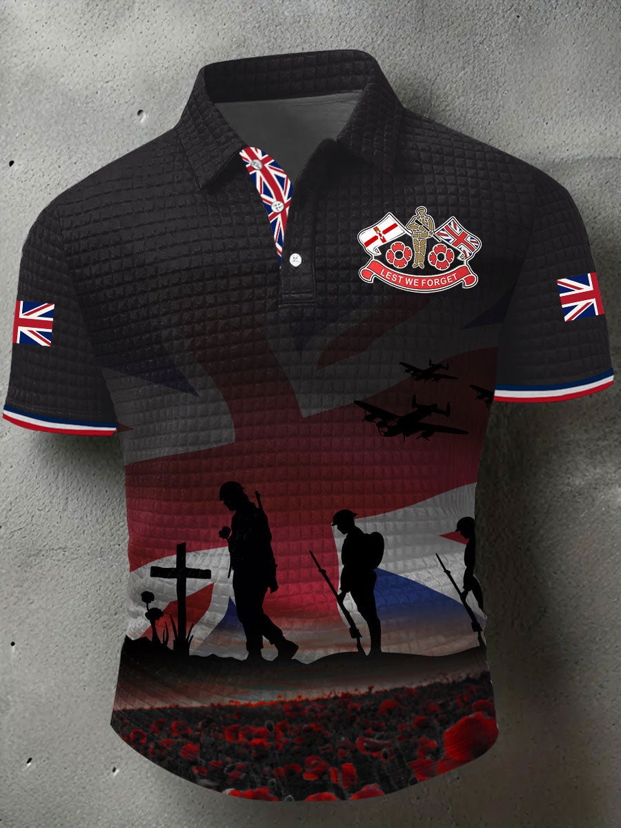 Men's Remembrance Day Lest We Forget Short Sleeve Shirt