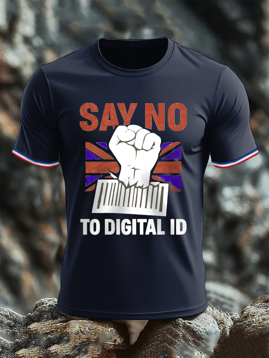 Men's No Digital ID Printed short sleeves t-shirt