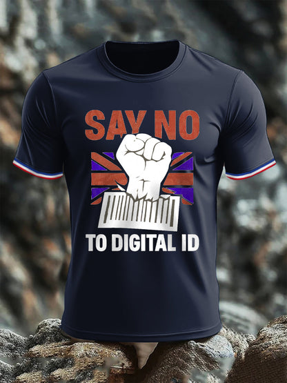 Men's No Digital ID Printed short sleeves t-shirt