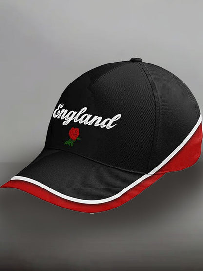 Unisex England Rugby Lover Roses Print Hat