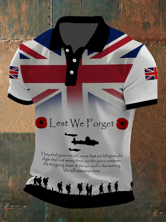 Men's Remembrance Day Lest We Forget Shirt