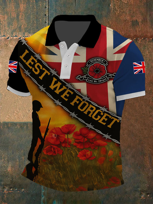 Men's Remembrance Day Lest We Forget Shirt