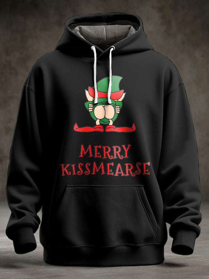 Unisex UK Flag Christmas Santa Printed Hoodie