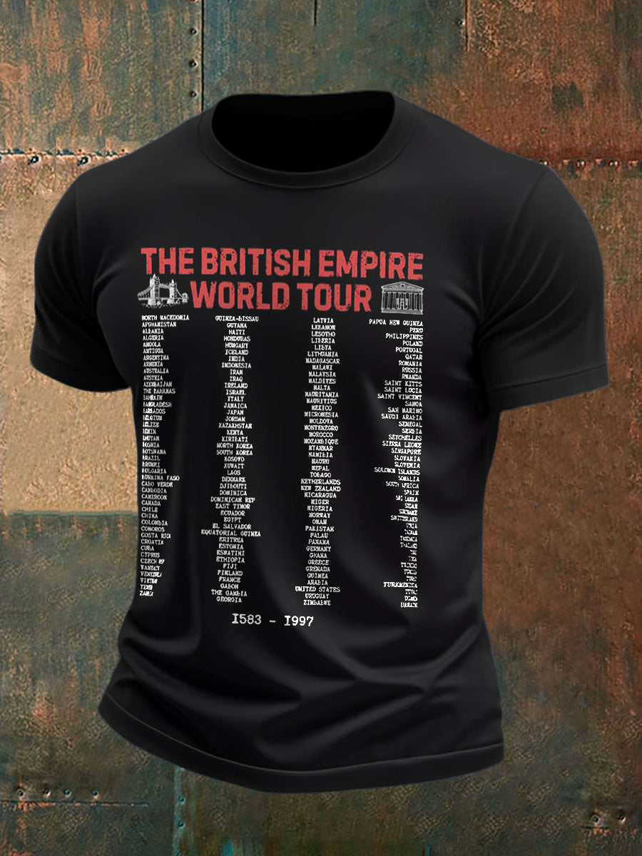 Men's UK History Lover Printed T-shirt