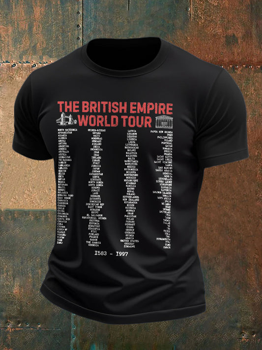 Men's UK History Lover Printed T-shirt