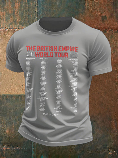 Men's UK History Lover Printed T-shirt