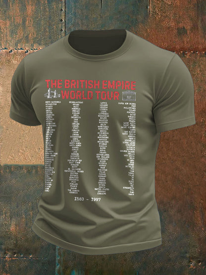 Men's UK History Lover Printed T-shirt