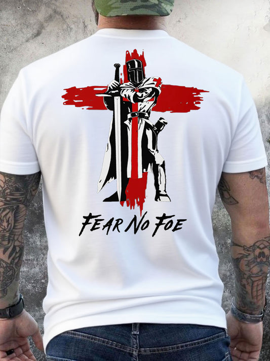 Men's UK Fear No Foe Printed T-shirt