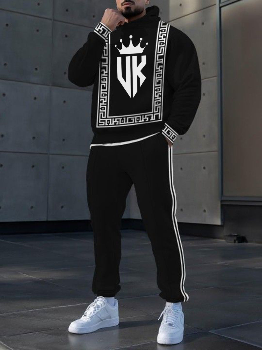 Men's Casual Hoodie And Pants Set