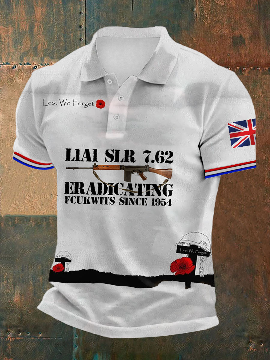 Men's Remembrance Day SLR Print polo shirt