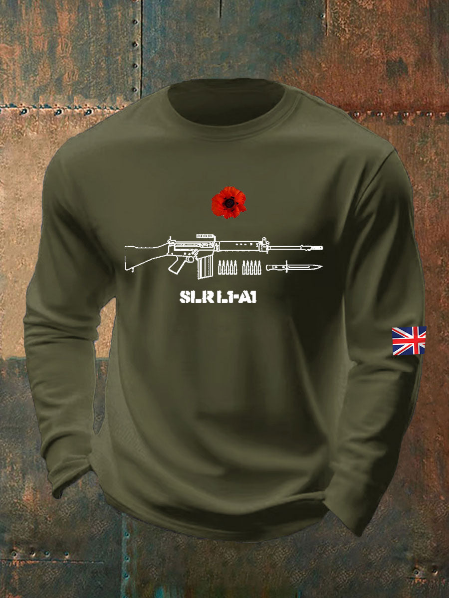 Men's British Remembrance Day Crew Neck Sweatshirt