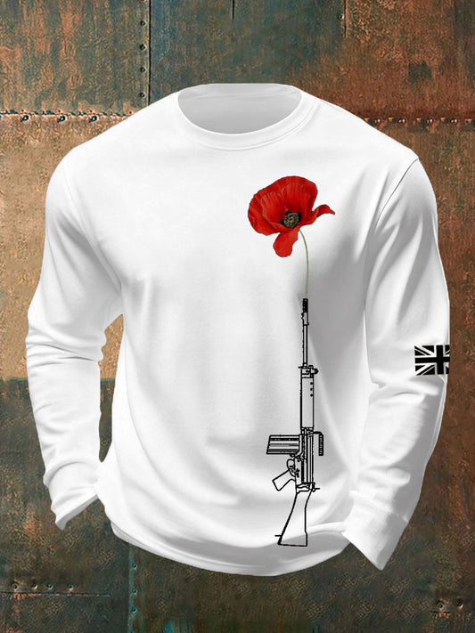 Men's British Remembrance Day Crew Neck Sweatshirt
